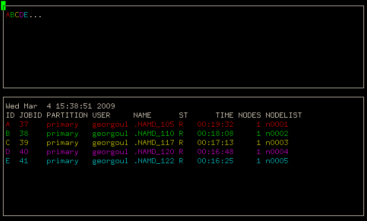 Example from smap output